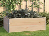 Raised Beds 3 pcs 80x120 cm Solid Pine Wood 3055163