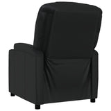 Recliner Chair Black Faux Leather 340959