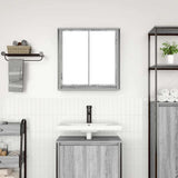 Bathroom Wall Cabinet with Mirror Grey Sonoma 60x21x60 cm 861900