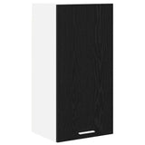Hanging Cabinet Riga Black Oak and White 40 x 31 x 80 cm 884259