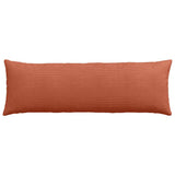 Sofa Pillows 2 pcs Red Orange 120 x 40 cm Corduroy Fabric 42013824