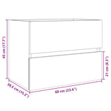 Sink Cabinet Sonoma Oak 60x38,5x45 cm Engineered Wood 849636