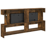 Electric Fireplace Smoked Oak 150 x 21 x 77 cm Engineered wood 8020836