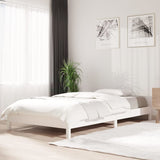 Stack Bed without Mattress White 100x200 cm Solid Wood Pine 820388