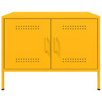 ZNTS Coffee Table Mustard Yellow 68x50x50.5 cm Steel 843033