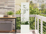 Garden Privacy Screen White 32 x 32 x 150 cm Cold-rolled steel 876407