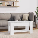 ZNTS Coffee Table White 101x49x52 cm Engineered Wood 809701