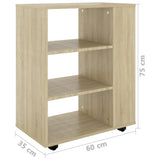 Storage Cabinet Sonoma oak Engineered wood Medium 808452
