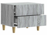 Bedside Cabinet with Drawer 2 pcs Grey Sonoma 43 x 34.5 x 48 cm 894538