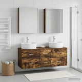 Bathroom Furniture Set 5 pcs Smoked Oak 3406931