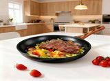 17-Piece Aluminum Cookware Set, Black Non-Stick Pots and Pans Set with Assembled Handles - 5 Pots & 41206617