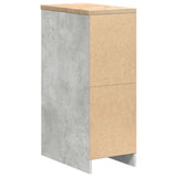 Garage Storage Cabinet Concrete Grey 30x51x85 cm Solid Wood Pine 860583