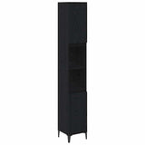 Bathroom Furniture Set 3 pcs Black oak Engineered wood 3416170