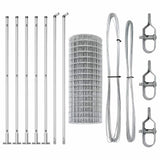 Welded Wire Fence with Concrete Base 10 x 1.4 m 3350986