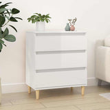 Sideboard High Gloss White 60x35x70 cm Engineered Wood 823042