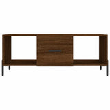 Coffee Table Brown Oak 102x50x40 cm Engineered Wood 829315