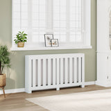 ZNTS Radiator Cover White 149x20x82 cm Engineered Wood 852744