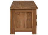 TV cabinet 110 x 30 x 40 cm Natural Solid Teak Wood 42024248