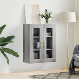 Wall Mounted Cabinet Grey Sonoma 69.5x34x90 cm 828474