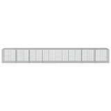 Gabion Basket with Cover 800x100x100 cm Galvanised Iron 3295204