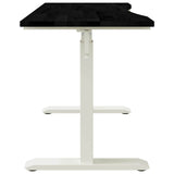 Desk White and Dark Brown 120 x 60 cm Solid Oak Wood 3426549