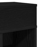 Bedside Cabinet with Drawer Black 25x31x66 cm 858616