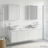 Bathroom Cabinet Set 5 pcs White Engineered Wood 3406487