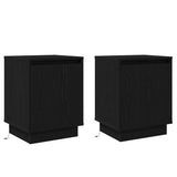 Bedside Cabinet 2 pcs Black Oak 39 x 34.5 x 50 cm 869597
