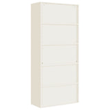 File Cabinet White 90x40x200 cm Steel 339760