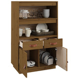 Highboard Honey Brown 67x40x108.5 cm Solid Wood Pine 820160
