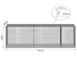 Gabion with 5 mm Wire and 5x5 cm Mesh 250x100x100 cm 3464351