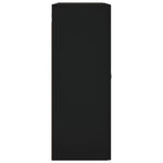 Wall Mounted Cabinets 2 pcs Black Engineered Wood 3197922