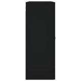 Wall Mounted Cabinets 2 pcs Black Engineered Wood 3197922