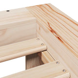 Bed Frame without Mattress 200x200 cm Solid Wood Pine 3308987