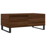 Coffee Table Brown Oak 90x50x36.5 cm Engineered Wood 830819