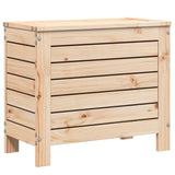 Garden Footstool Natural Solid Pine Wood 62x31.5x52 cm Foldable 844888
