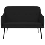 Bench Black 110x76x80 cm Fabric 351485