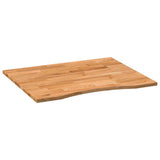 Desk Top Light Brown 100x80x2.5 cm Solid Wood Oak Rectangular 4009026