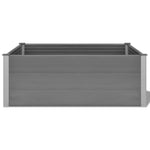 ZNTS Garden Raised Bed WPC 150x100x54 cm Grey 43609