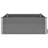 ZNTS Garden Raised Bed WPC 150x100x54 cm Grey 43609