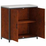 Kitchen Storage HATTEM Rusty 90 x 50 x 92 cm Steel 874988