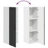 Wall Cabinet PORTO Black 30 x 31 x 100 cm Engineered Wood 885456