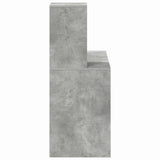 Desk with Shelf Concrete Grey 102 x 50 x 124 cm Engineered Wood 869357