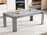 4 Seater Dining room table, MDF Wood Rectangle Modern Dining,Room Furniture Unit, Small N606P272566G