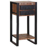 End Table Multicolour 40 x 40 x 80 cm Solid Reclaim Wood 4015988