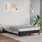 Bed Frame without Mattress Black 120x190 cm Small Double Faux Leather 379496