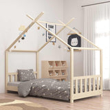 Kids Bed Frame Solid Pine Wood 70x140 cm 283364