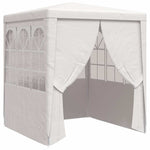 Professional Party Tent with Side Walls 2x2 m White 90 g/m 48516