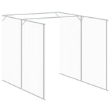 Dog House with Run Anthracite 165x863x181 cm Galvanised Steel 3189101