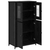 Highboard Black Oak 62 x 32 x 106.5 cm Engineered Wood 882253